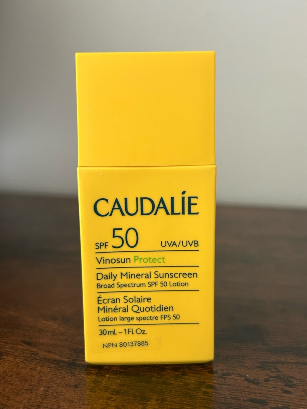 Caudalie Vinosun Protect Daily Mineral Sunscreen SPF 50, 1 oz/30ml
